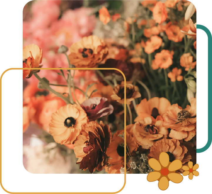 Section Fleurs et bouquets de la page Produits & services du P'tit Jardin, jardinerie et fleuriste à Briançon.